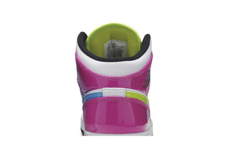 Jordan 1 Mid White Black Cyber Pink (GS)