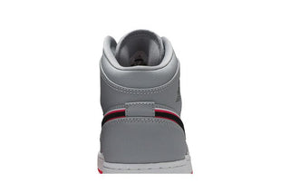 Jordan 1 Mid Wolf Grey Racer Pink Black (GS)