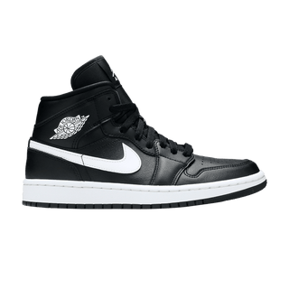 Jordan 1 Mid Black White (Women's)