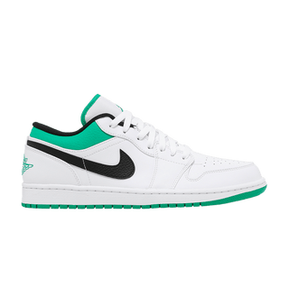 Jordan 1 Low White Lucky Green Black