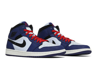Jordan 1 Mid Deep Royal Blue Black