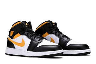 Jordan 1 Mid White Pollen Black (GS)