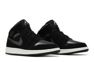 Jordan 1 Mid White Black Grey (GS)