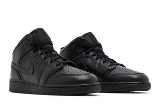 Jordan 1 Mid Triple Black (GS)