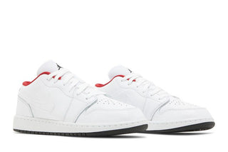 Jordan 1 Low White Gym Red Black (GS)