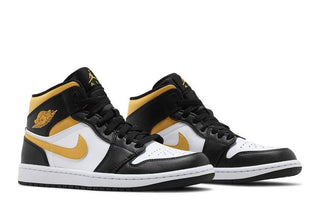 Jordan 1 Mid White Pollen Black