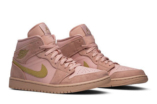 Jordan 1 Mid Coral Gold