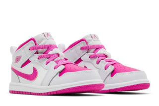 Jordan 1 Mid Iris Whisper White Fire Pink (TD)