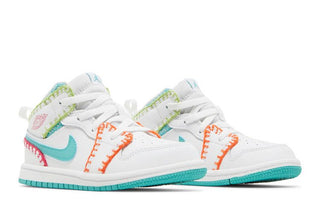 Jordan 1 Mid SE Washed Teal Rush Pink (TD)