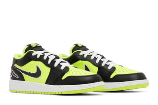 Jordan 1 Low SE Black Cat Volt (GS)