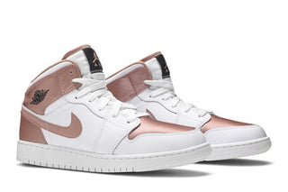 Jordan 1 Mid White Rose Gold (GS)