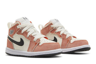 Jordan 1 Mid SE Orange Suede (TD)