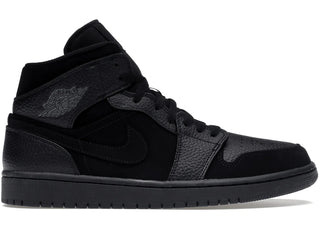 Jordan 1 Mid Black Dark Smoke Grey