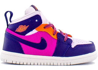 Jordan 1 Mid Fire Pink Barely Grape (TD)