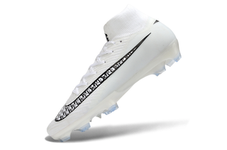 Front view of Nike Air Zoom Mercurial Superfly X Elite FG soccer cleats by Dior.