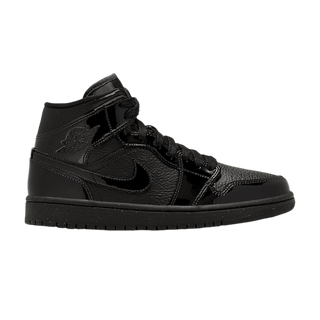 Jordan 1 Mid Patent Triple Black (Women's)