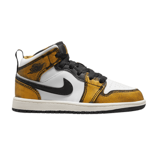 Jordan 1 Mid SE Orange Wear Away (PS)