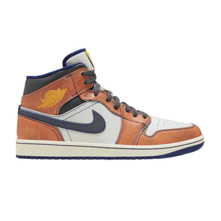 Jordan 1 Mid SE Summit White Crimson Bliss Deep Royal Blue Iron Grey