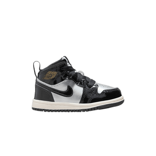 Jordan 1 Mid SE Black Metallic Silver Sail Metallic Gold (TD)