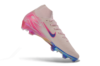 Back view of Nike Air Zoom Mercurial Superfly X Elite FG Neon Pulse soccer cleats