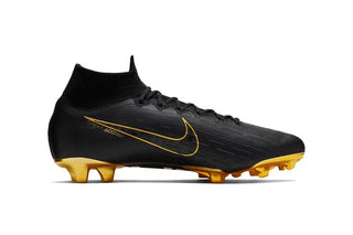 Crisis Ronaldo wearing Nike Mercurial Superfly VI Elite FG CR7 Limited Edition football boots on a football pitch