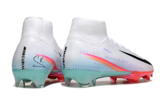 Football players wearing Nike Air Zoom Mercurial Superfly X Elite FG Sam Kerr edition boots