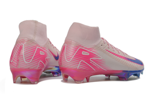 Side view of Nike Air Zoom Mercurial Superfly X Elite FG Neon Pulse soccer cleats