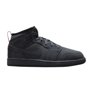 Jordan 1 Mid SE Craft Dark Smoke Grey Varsity Red Black (PS)
