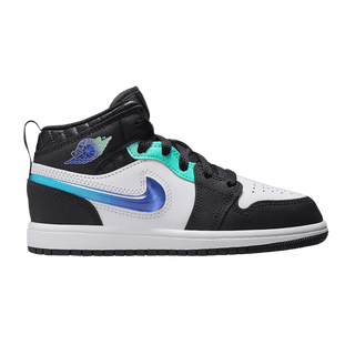 Jordan 1 Mid SE Formula 23 Pack Black White Hyper Jade (PS)